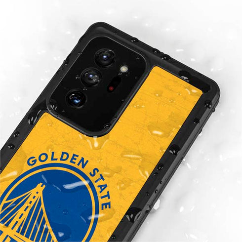 NBA Golden State Warriors Distressed Galaxy Note20 Ultra 5G Waterproof Case