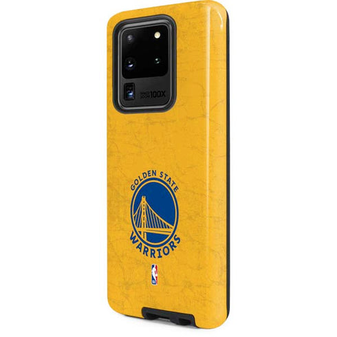 NBA Golden State Warriors Distressed Galaxy S20 Ultra 5G Pro Case