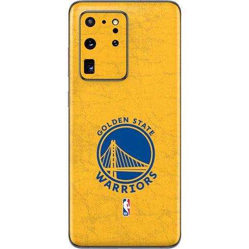 NBA Golden State Warriors Distressed Galaxy S20 Ultra 5G Skin