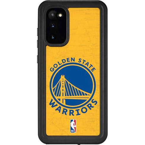 NBA Golden State Warriors Distressed Galaxy S20 Waterproof Case