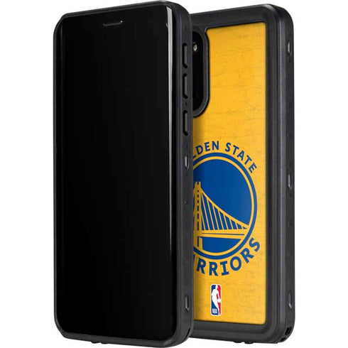 NBA Golden State Warriors Distressed Galaxy S20 Waterproof Case