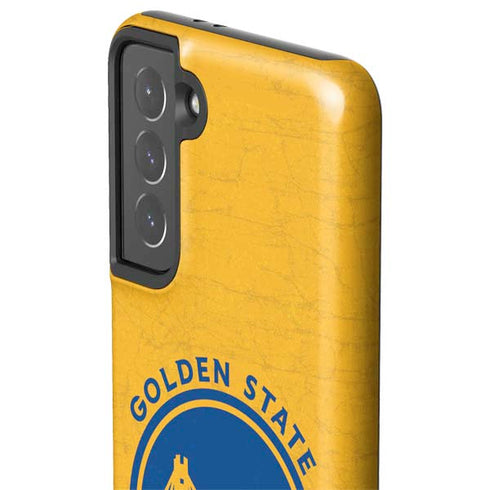 NBA Golden State Warriors Distressed Galaxy S21 5G Pro Case