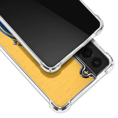 NBA Golden State Warriors Distressed Galaxy S21 FE Clear Case