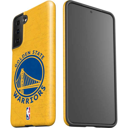 NBA Golden State Warriors Distressed Galaxy S21 FE Pro Case