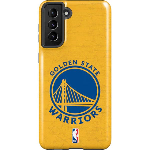 NBA Golden State Warriors Distressed Galaxy S21 Plus 5G Pro Case