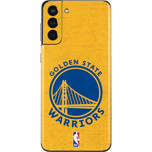 NBA Golden State Warriors Distressed Galaxy S21 Plus 5G Skin