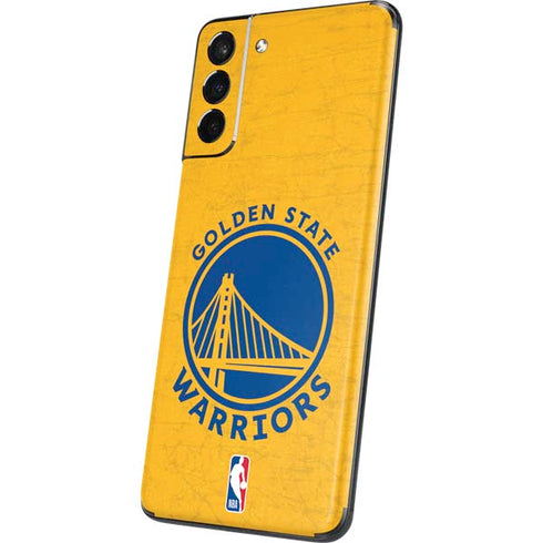 NBA Golden State Warriors Distressed Galaxy S21 Plus 5G Skin