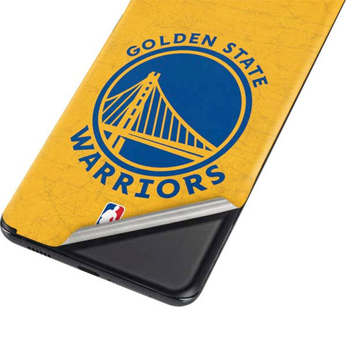 NBA Golden State Warriors Distressed Galaxy S21 Plus 5G Skin
