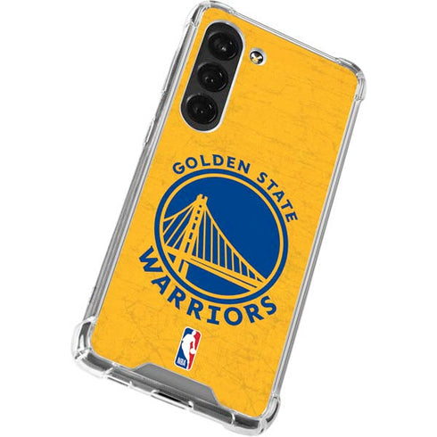 NBA Golden State Warriors Distressed Galaxy S23 Clear Case