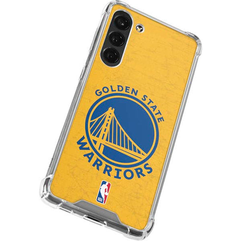 NBA Golden State Warriors Distressed Galaxy S23 FE Clear Case