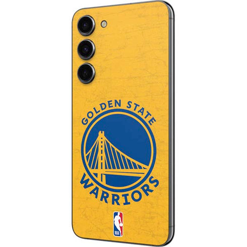 NBA Golden State Warriors Distressed Galaxy S23 Plus Skin