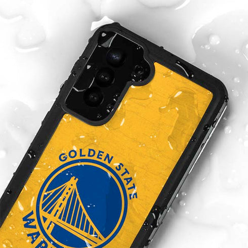 NBA Golden State Warriors Distressed Galaxy S23 Plus Waterproof Case