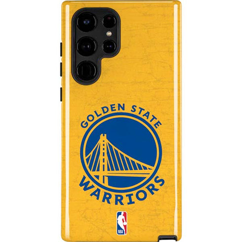 NBA Golden State Warriors Distressed Galaxy S23 Ultra Pro Case