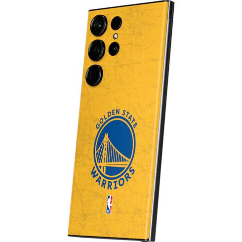NBA Golden State Warriors Distressed Galaxy S23 Ultra Skin