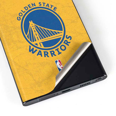 NBA Golden State Warriors Distressed Galaxy S23 Ultra Skin