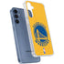 NBA Golden State Warriors Distressed Galaxy S24 Clear Case