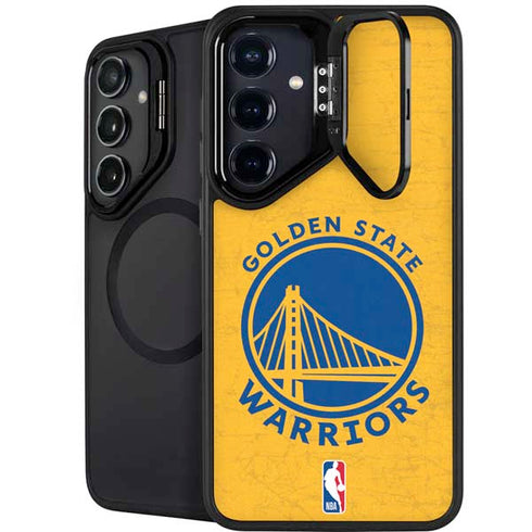 NBA Golden State Warriors Distressed Galaxy S24 Kickstand Case