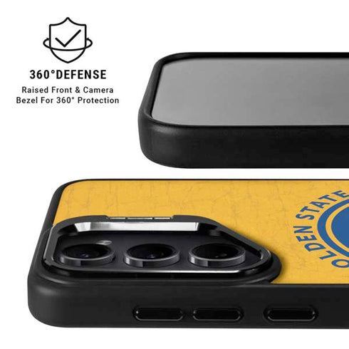 NBA Golden State Warriors Distressed Galaxy S24 Kickstand Case