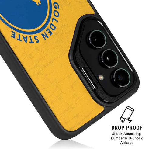 NBA Golden State Warriors Distressed Galaxy S25 Kickstand Case