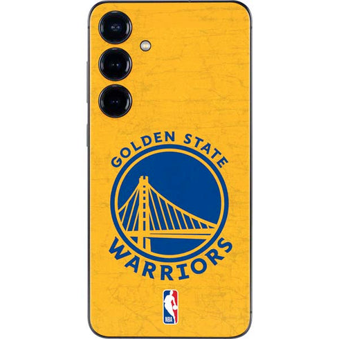 NBA Golden State Warriors Distressed Galaxy S24 Plus Skin