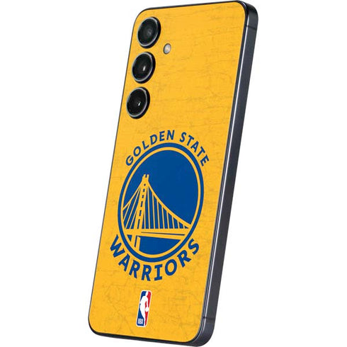 NBA Golden State Warriors Distressed Galaxy S25 Plus Skin