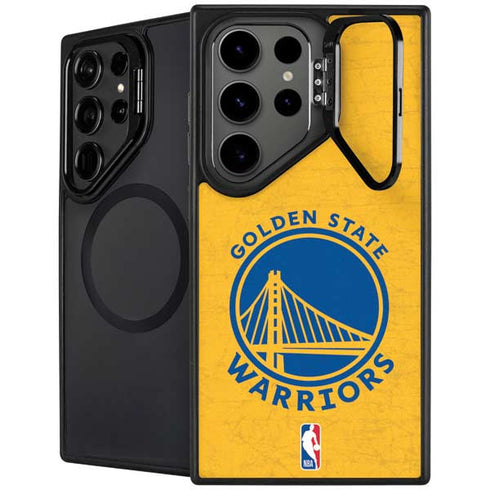 NBA Golden State Warriors Distressed Galaxy S24 Ultra Kickstand Case