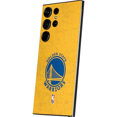 NBA Golden State Warriors Distressed Galaxy S24 Ultra Skin