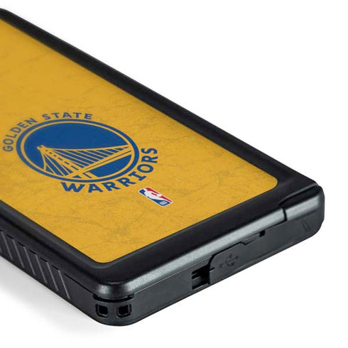NBA Golden State Warriors Distressed Galaxy S24 Ultra Waterproof Case