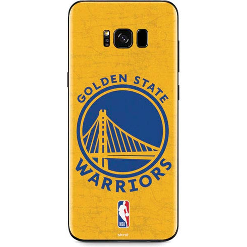 NBA Golden State Warriors Distressed Galaxy S8 Plus Skin