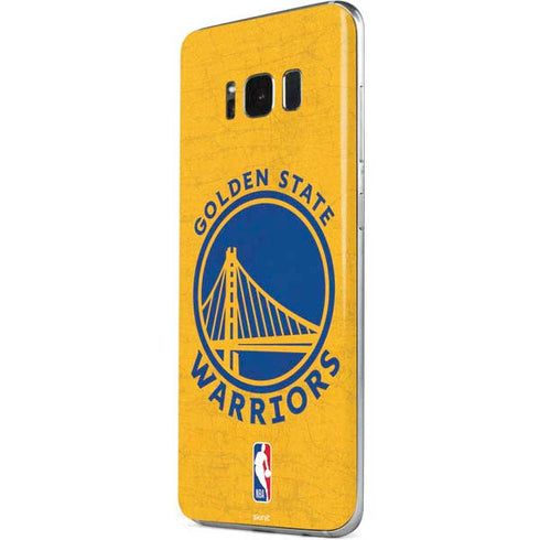 NBA Golden State Warriors Distressed Galaxy S8 Skin