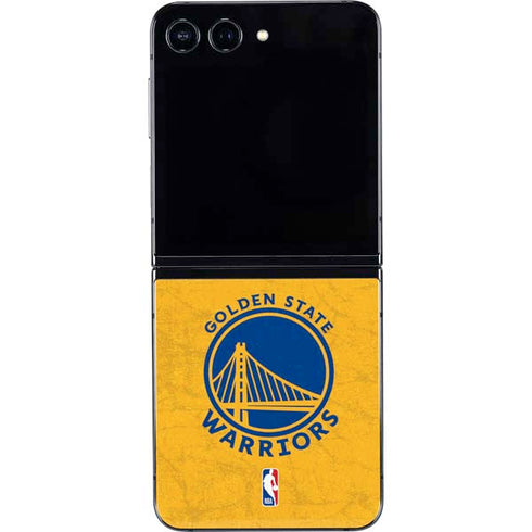 NBA Golden State Warriors Distressed Galaxy Z Flip5 5G Skin