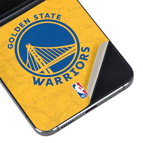NBA Golden State Warriors Distressed Galaxy Z Flip5 5G Skin