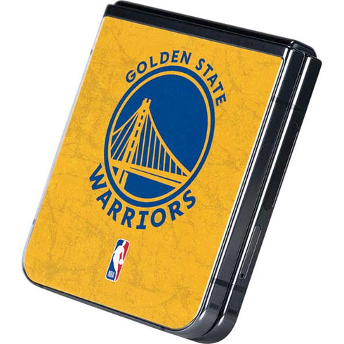 NBA Golden State Warriors Distressed Galaxy Z Flip5 5G Skin