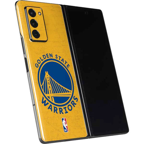 NBA Golden State Warriors Distressed Galaxy Z Fold2 5G Skin