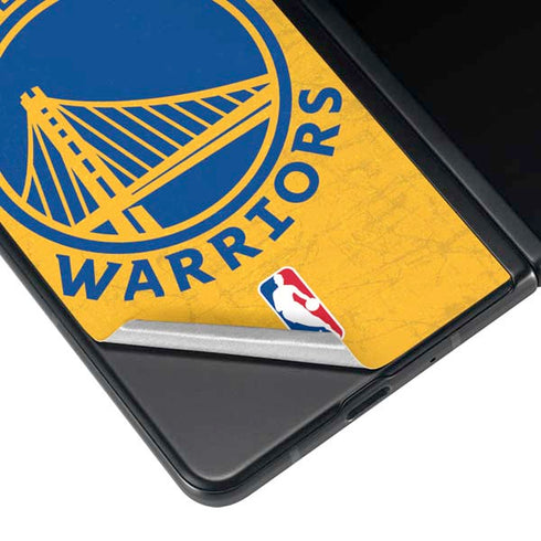 NBA Golden State Warriors Distressed Galaxy Z Fold3 5G Skin