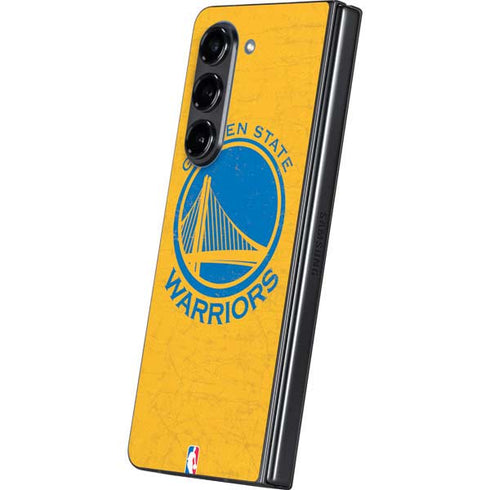 NBA Golden State Warriors Distressed Galaxy Z Fold5 5G Skin