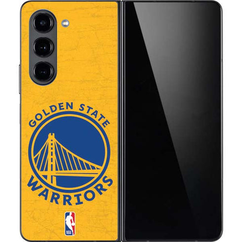 NBA Golden State Warriors Distressed Galaxy Z Fold5 5G Skin