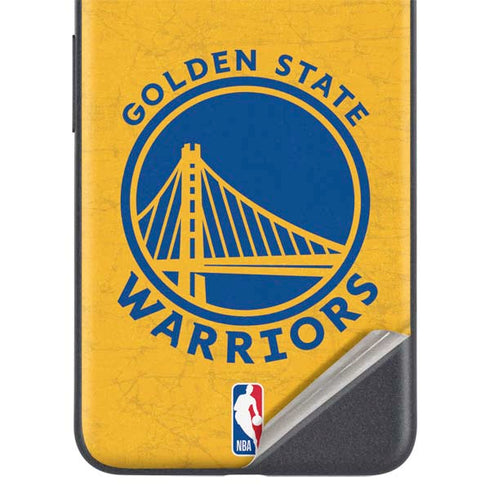 NBA Golden State Warriors Distressed Google Pixel 5a Skin