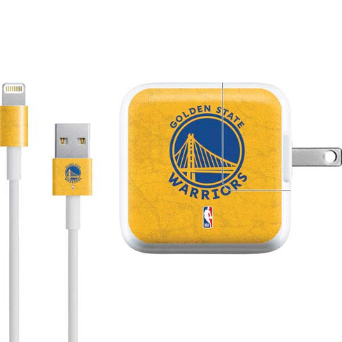 NBA Golden State Warriors Distressed iPad Charger (10W USB) Skin