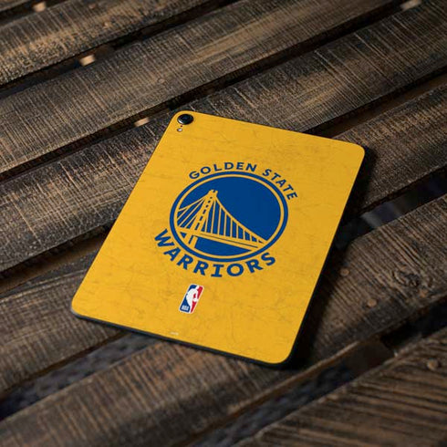 NBA Golden State Warriors Distressed Apple iPad Pro Skin