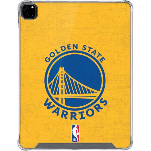 NBA Golden State Warriors Distressed iPad Pro 12.9in (2020) Clear Case