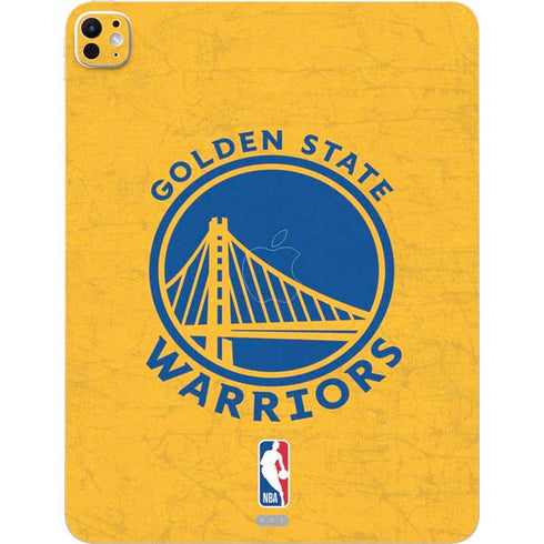 NBA Golden State Warriors Distressed iPad Pro 13in M4 (2024) Skin