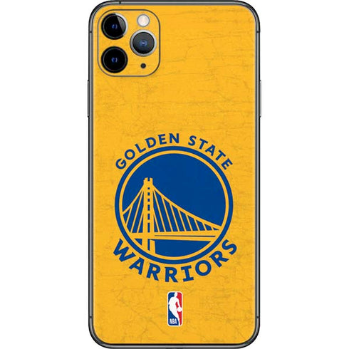 NBA Golden State Warriors Distressed iPhone 11 Pro Max Skin