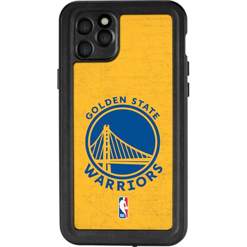 NBA Golden State Warriors Distressed iPhone 11 Pro Max Waterproof Case