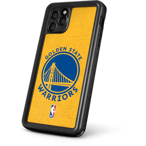 NBA Golden State Warriors Distressed iPhone 11 Pro Max Waterproof Case