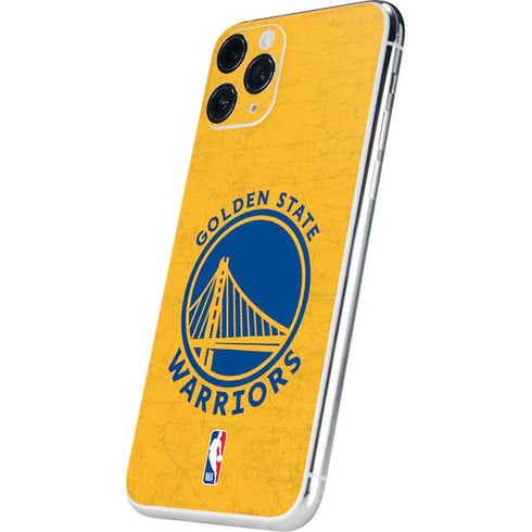 NBA Golden State Warriors Distressed iPhone 11 Pro Skin