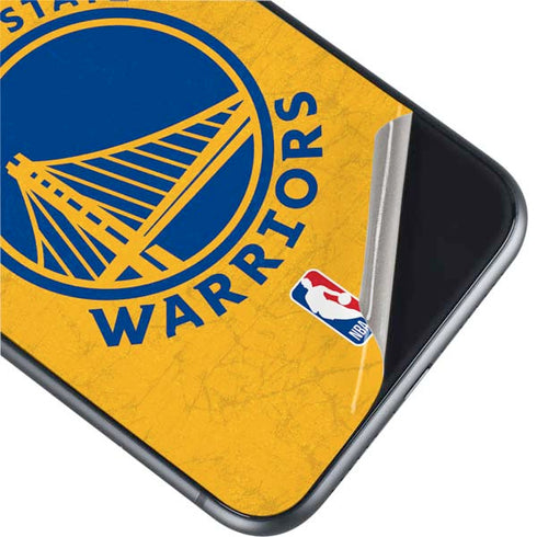 NBA Golden State Warriors Distressed iPhone 11 Skin