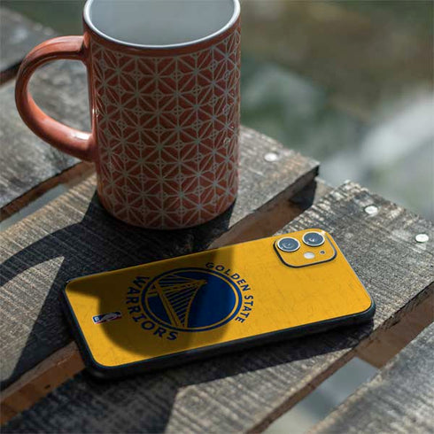 NBA Golden State Warriors Distressed iPhone 11 Skin