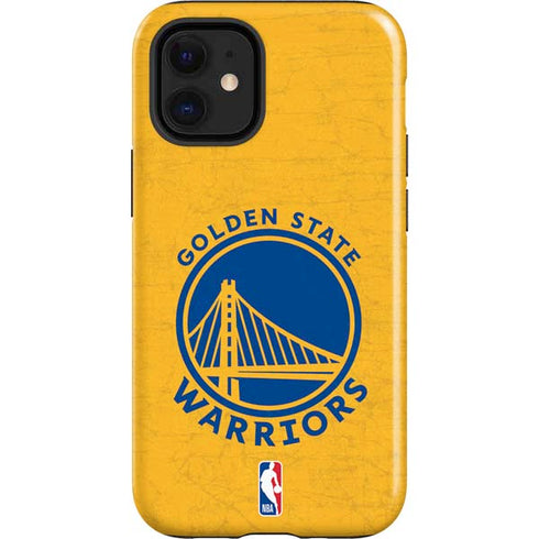 NBA Golden State Warriors Distressed iPhone 12 Mini Impact Case