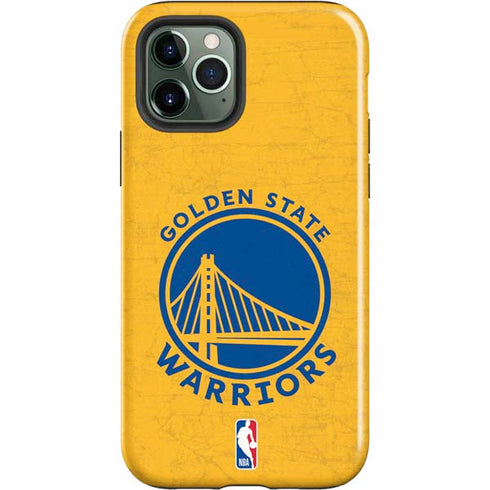 NBA Golden State Warriors Distressed iPhone 12 Pro Impact Case